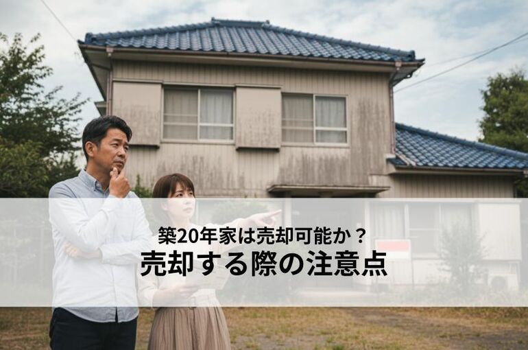 築20年家は売却可能か？売却する際の注意点も解説
